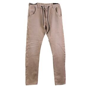Diesel Krooley-E-NE JoggJeans Men’s 28X32 Beige  Khaki Tapered Chino Streetwear